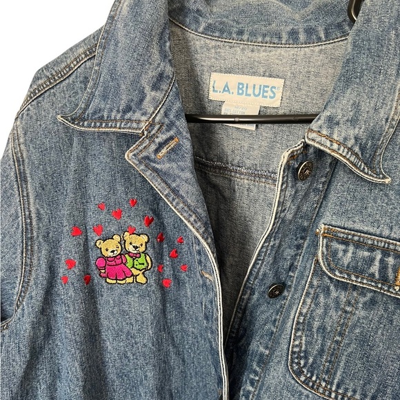 Vintage Embroidered Teddy Bear Jacket 18/20 - Picture 2 of 3